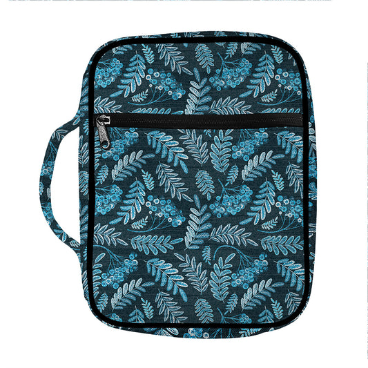 Tropical Denim Jeans Pattern Print Front Pocket Bible Bag