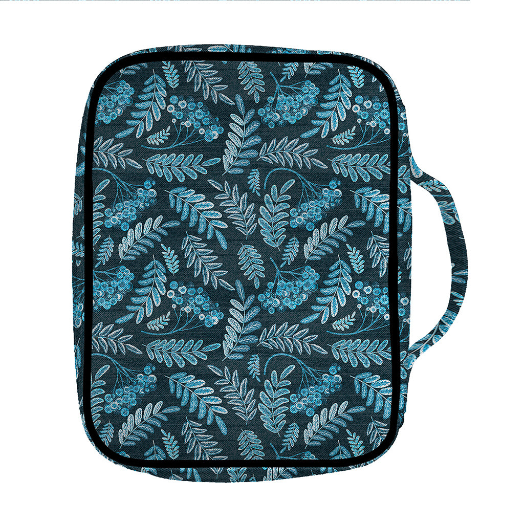 Tropical Denim Jeans Pattern Print Front Pocket Bible Bag
