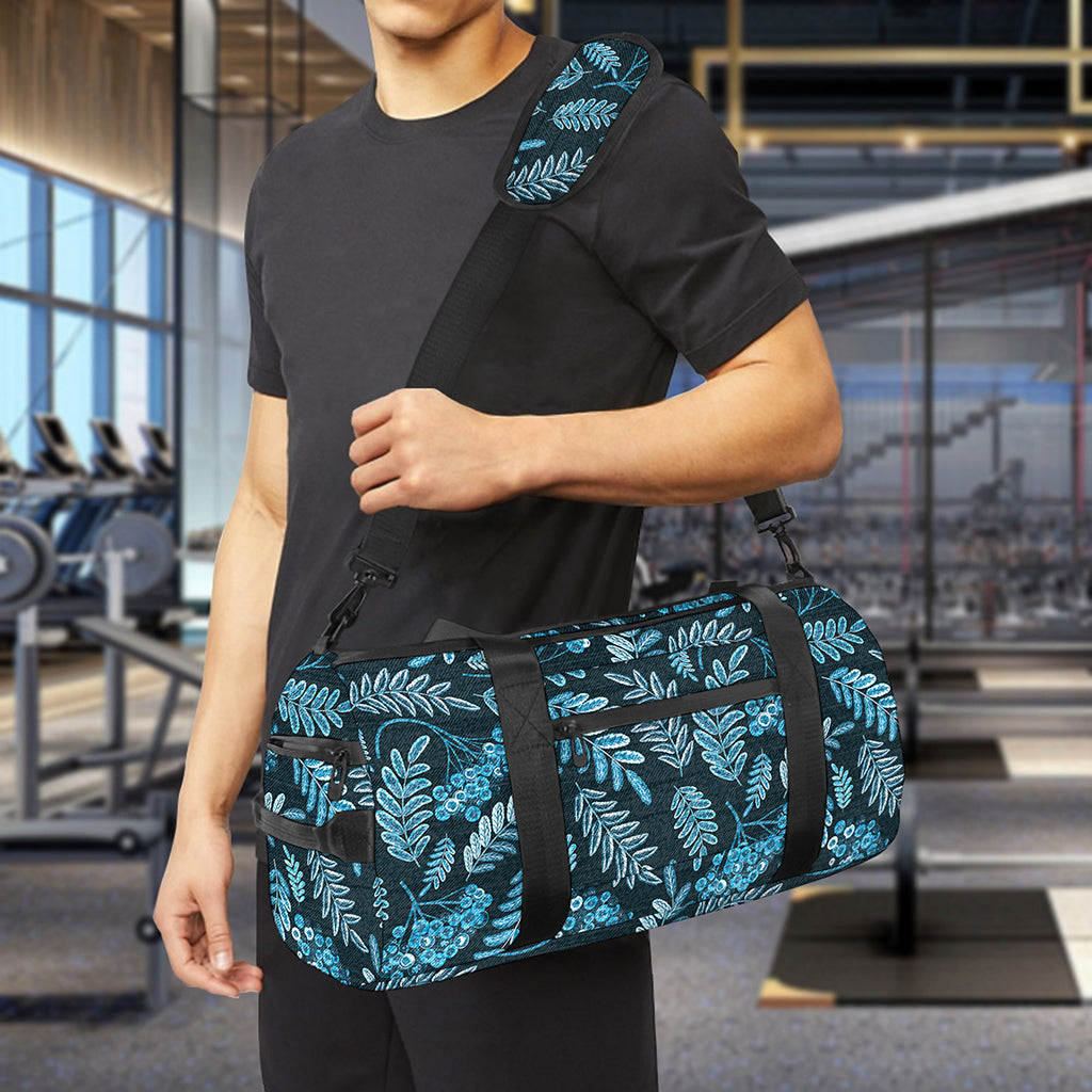 Tropical Denim Jeans Pattern Print Gym Bag
