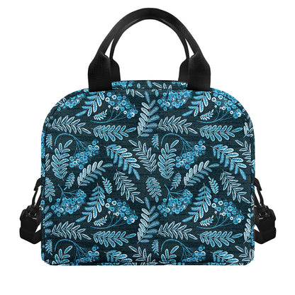 Tropical Denim Jeans Pattern Print Insulated Lunch Bag