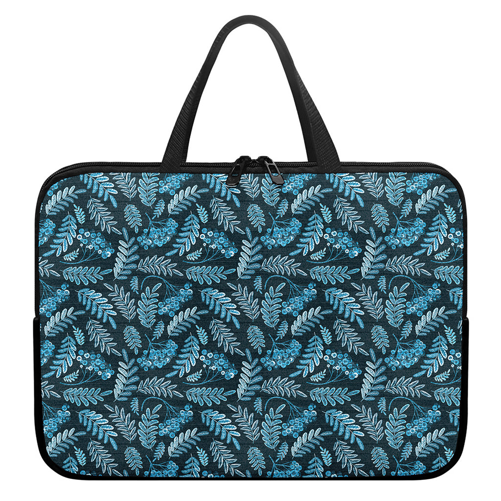 Tropical Denim Jeans Pattern Print Laptop Sleeve With Handle