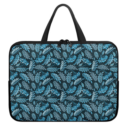 Tropical Denim Jeans Pattern Print Laptop Sleeve With Handle