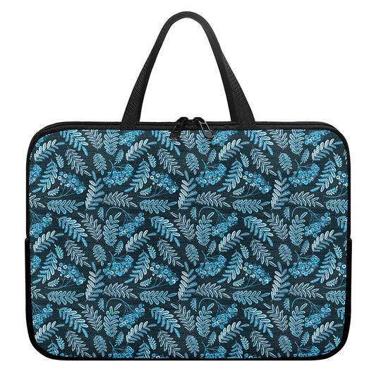 Tropical Denim Jeans Pattern Print Laptop Sleeve With Handle