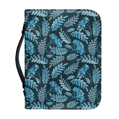 Tropical Denim Jeans Pattern Print Leather Bible Cover