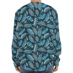 Tropical Denim Jeans Pattern Print Long Sleeve Baseball Jersey