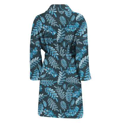 Tropical Denim Jeans Pattern Print Men's Bathrobe
