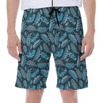 Tropical Denim Jeans Pattern Print Men's Beach Shorts