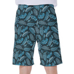 Tropical Denim Jeans Pattern Print Men's Beach Shorts