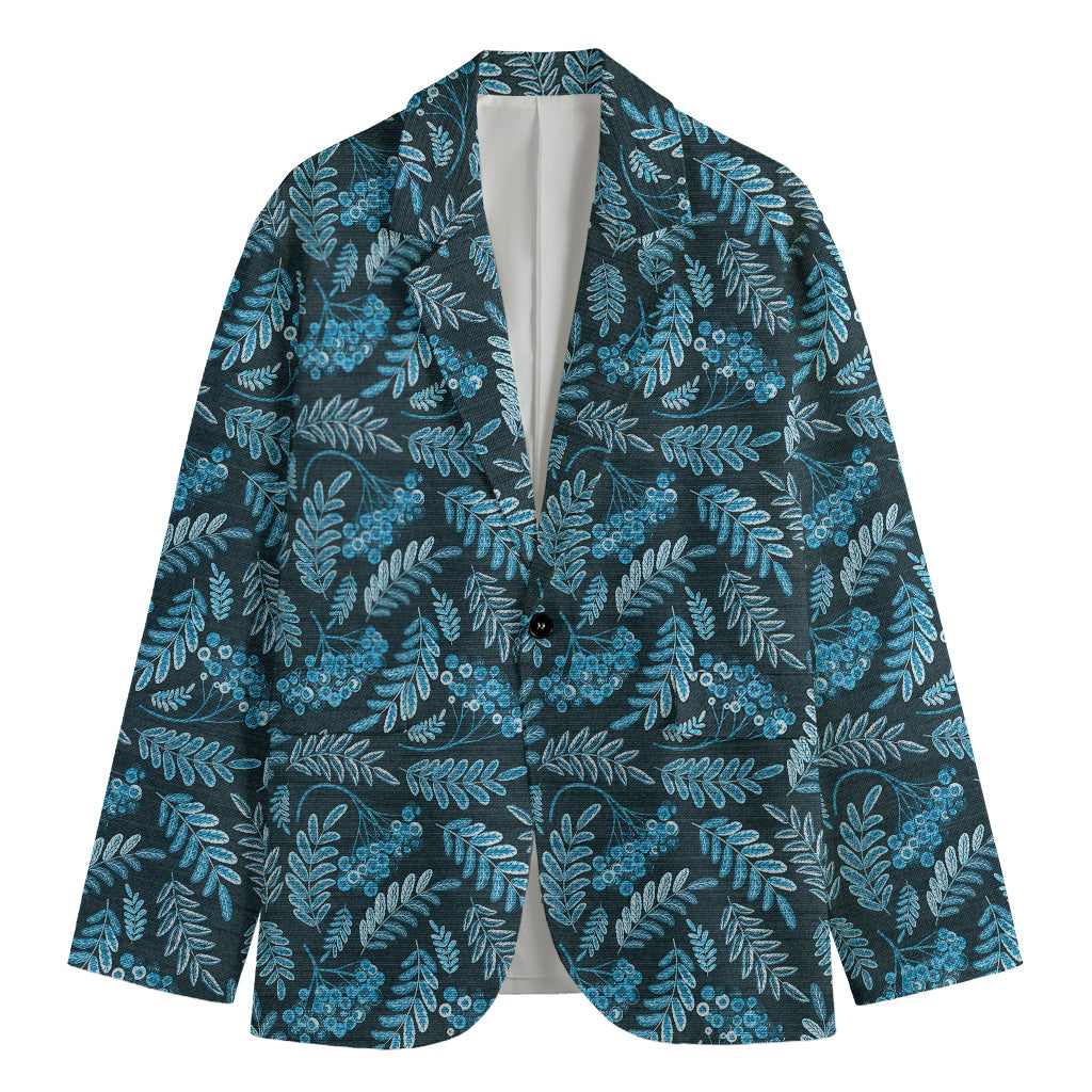 Tropical Denim Jeans Pattern Print Men's Blazer