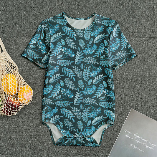 Tropical Denim Jeans Pattern Print Men's Bodysuit
