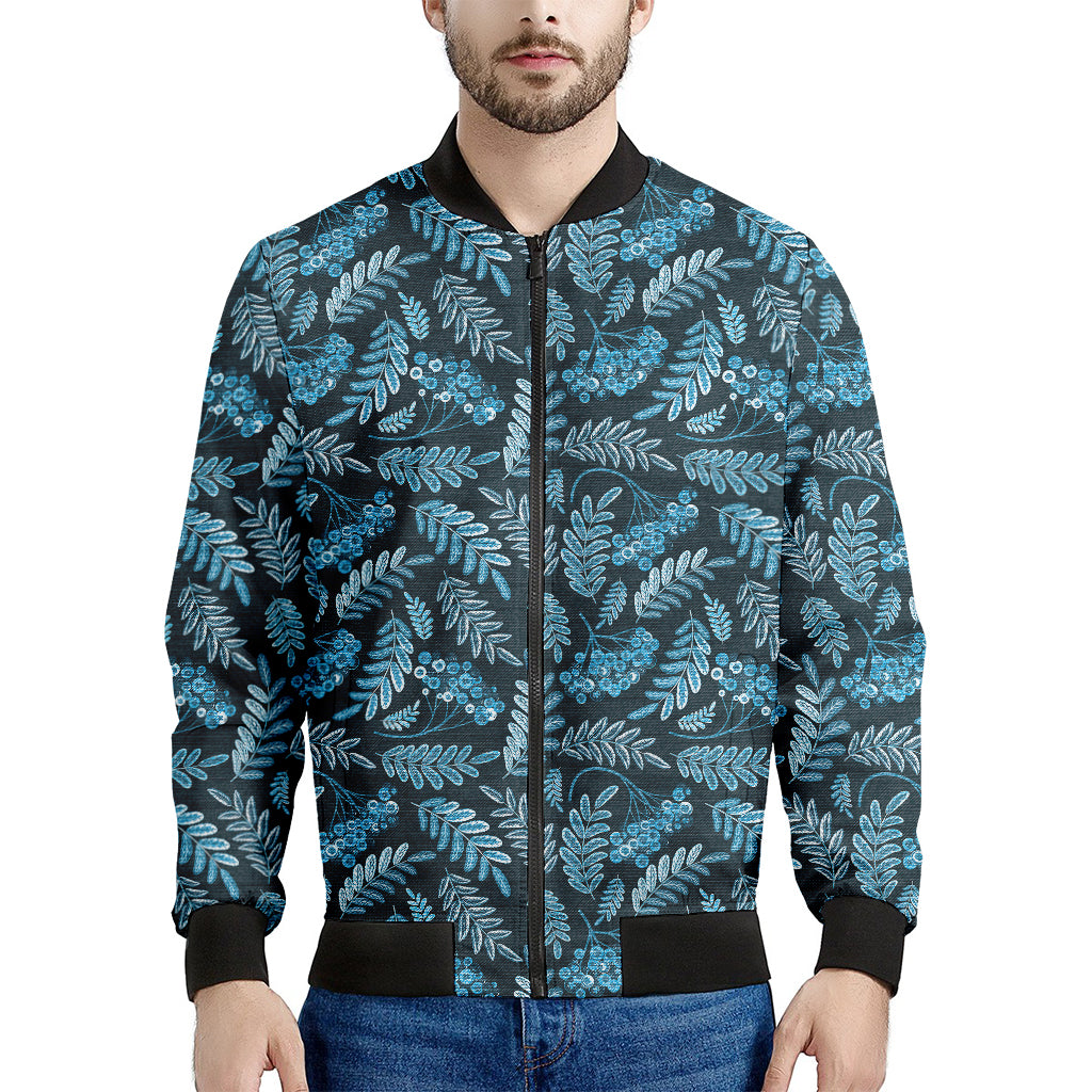 Tropical Denim Jeans Pattern Print Men's Bomber Jacket