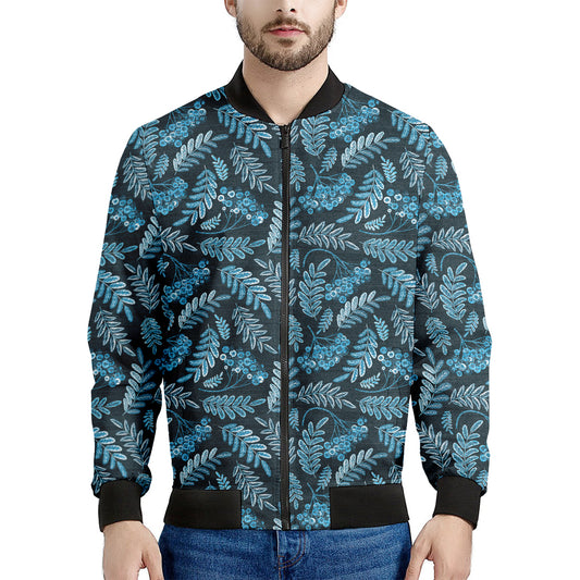 Tropical Denim Jeans Pattern Print Men's Bomber Jacket