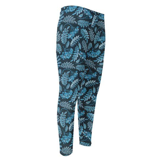 Tropical Denim Jeans Pattern Print Men's Compression Pants