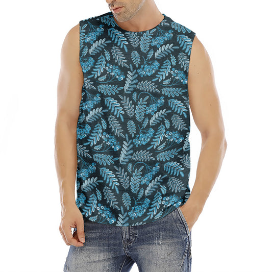 Tropical Denim Jeans Pattern Print Men's Fitness Tank Top