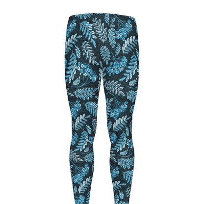 Tropical Denim Jeans Pattern Print Men's leggings