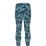 Tropical Denim Jeans Pattern Print Men's leggings