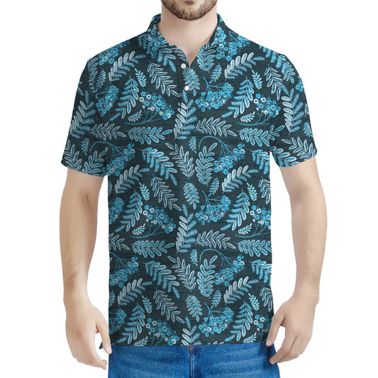 Tropical Denim Jeans Pattern Print Men's Polo Shirt