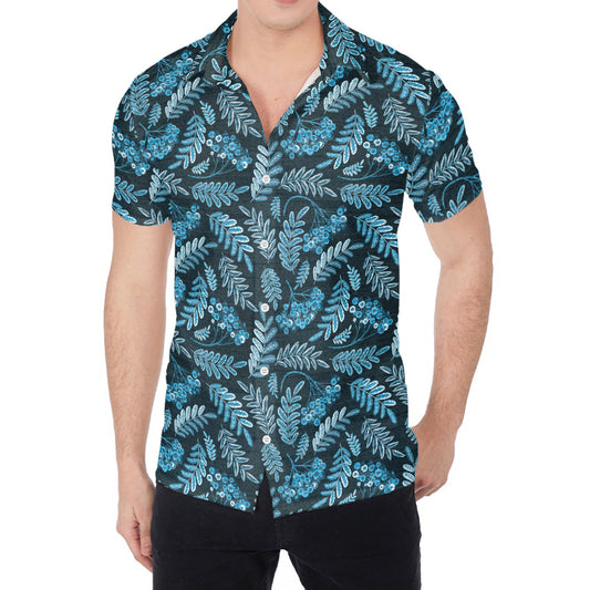 Tropical Denim Jeans Pattern Print Men's Shirt