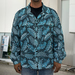 Tropical Denim Jeans Pattern Print Men's Shirt Jacket