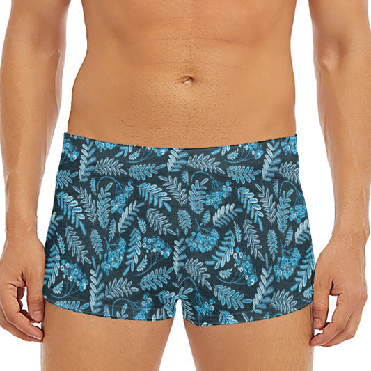 Tropical Denim Jeans Pattern Print Men's Short Boxer Briefs