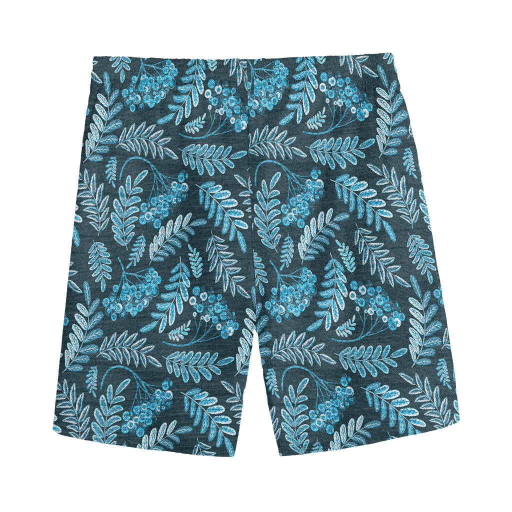 Tropical Denim Jeans Pattern Print Men's Sports Shorts