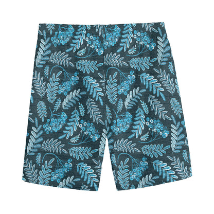 Tropical Denim Jeans Pattern Print Men's Sports Shorts