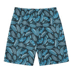 Tropical Denim Jeans Pattern Print Men's Swim Trunks