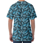 Tropical Denim Jeans Pattern Print Men's Velvet T-Shirt