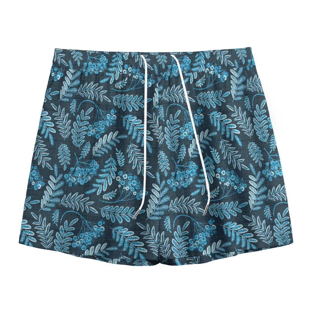 Tropical Denim Jeans Pattern Print Mesh Shorts