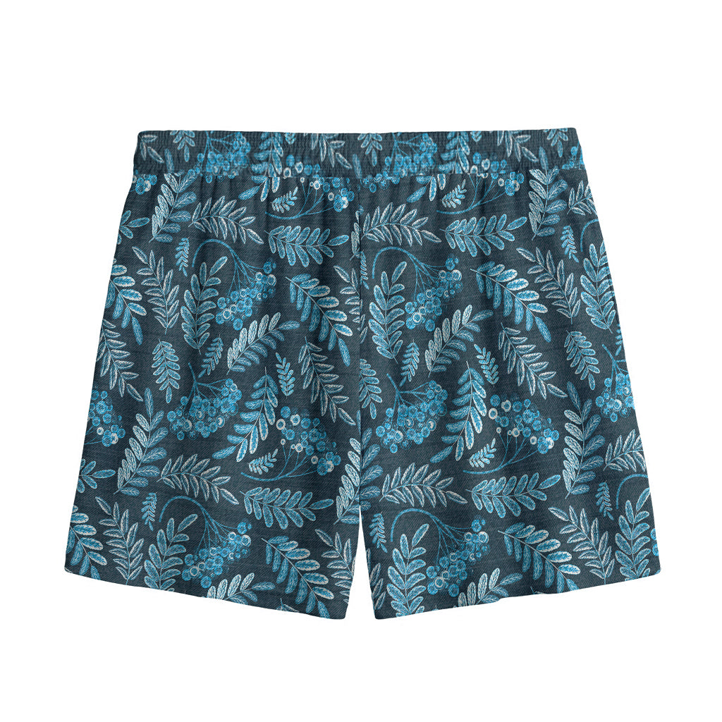 Tropical Denim Jeans Pattern Print Mesh Shorts