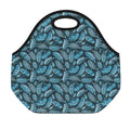 Tropical Denim Jeans Pattern Print Neoprene Lunch Bag