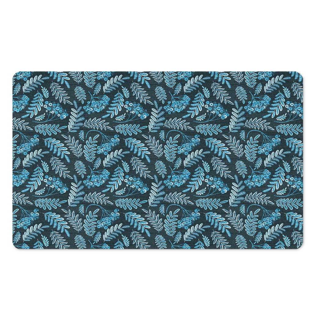 Tropical Denim Jeans Pattern Print Polyester Doormat
