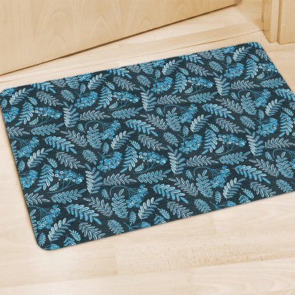 Tropical Denim Jeans Pattern Print Polyester Doormat