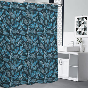 Tropical Denim Jeans Pattern Print Premium Shower Curtain