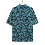 Tropical Denim Jeans Pattern Print Rayon Hawaiian Shirt