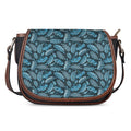 Tropical Denim Jeans Pattern Print Saddle Bag