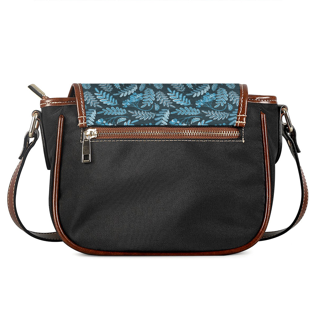 Tropical Denim Jeans Pattern Print Saddle Bag