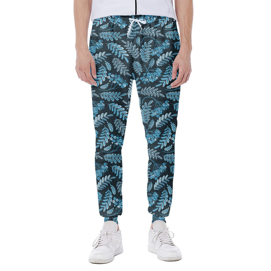 Tropical Denim Jeans Pattern Print Scuba Joggers