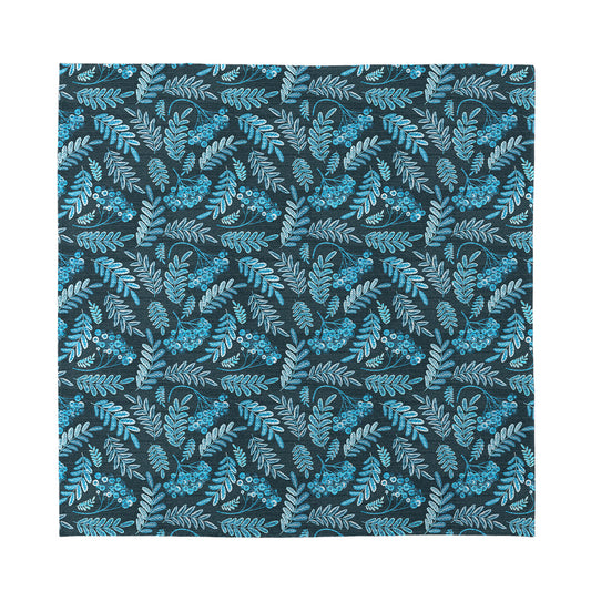 Tropical Denim Jeans Pattern Print Silk Bandana