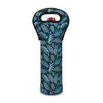 Tropical Denim Jeans Pattern Print Single Neoprene Wine Tote