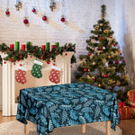Tropical Denim Jeans Pattern Print Tablecloth
