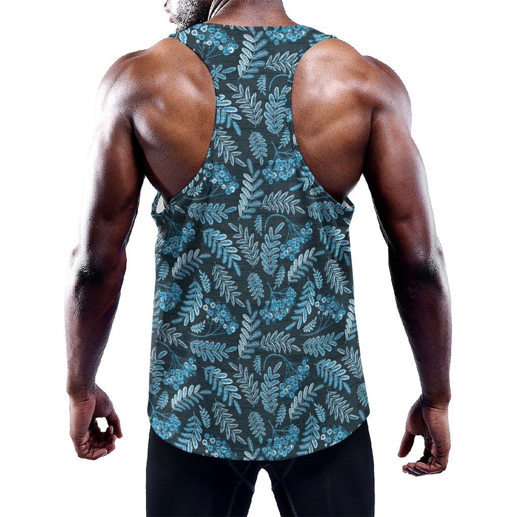 Tropical Denim Jeans Pattern Print Training Tank Top