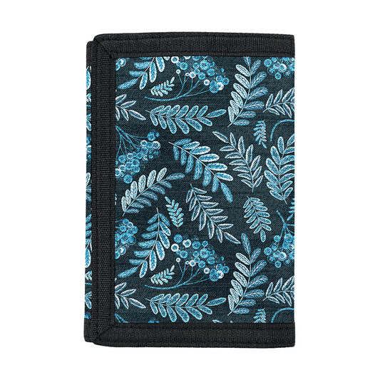 Tropical Denim Jeans Pattern Print Trifold Wallet