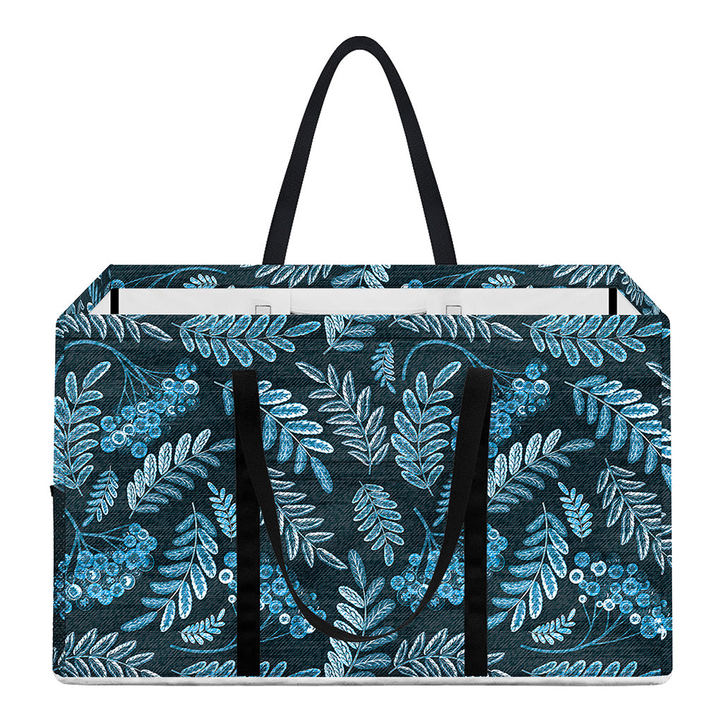 Tropical Denim Jeans Pattern Print Utility Tote Bag