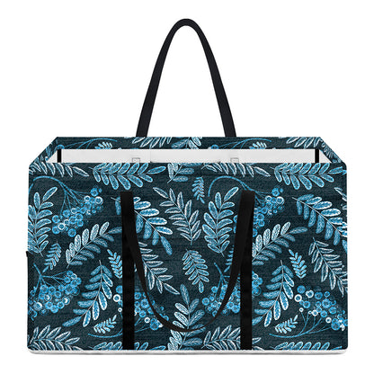 Tropical Denim Jeans Pattern Print Utility Tote Bag