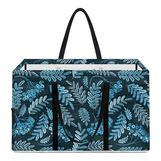 Tropical Denim Jeans Pattern Print Utility Tote Bag