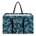Tropical Denim Jeans Pattern Print Utility Tote Bag