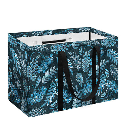 Tropical Denim Jeans Pattern Print Utility Tote Bag