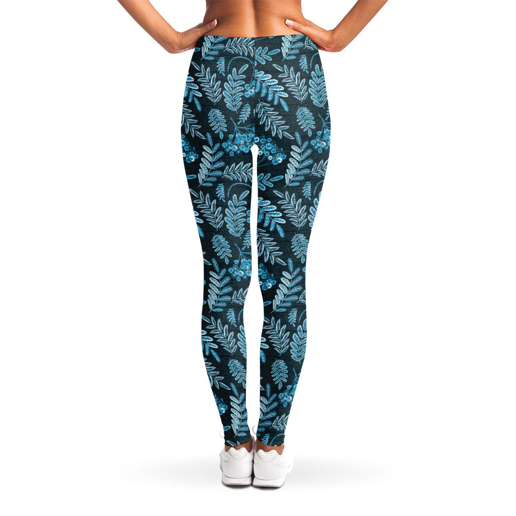 Tropical Denim Jeans Pattern Print Women's Leggings
