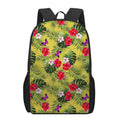 Tropical Exotic Hawaiian Pattern Print 17 Inch Backpack